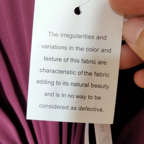 David's Bridal Red Solid Column Dress color Wine - Picture 14 of 15